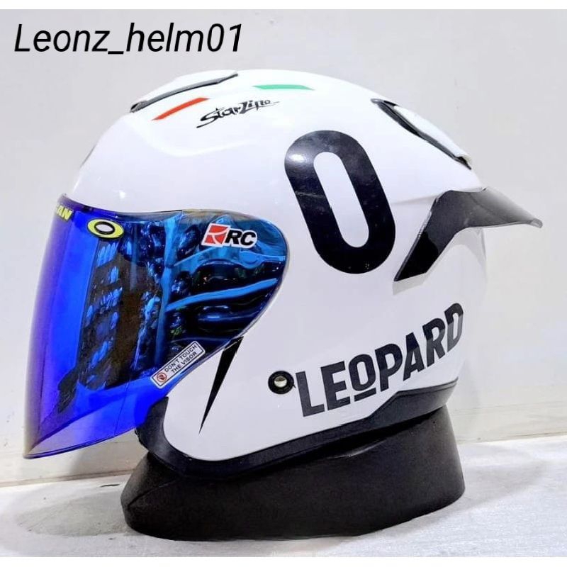 helm kyt kyoto paket ganteng leopard