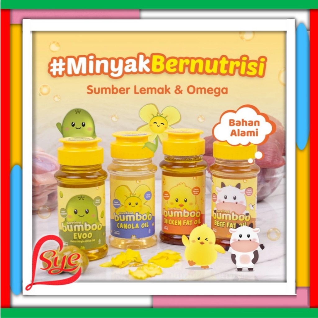 

Bumboo Minyak Mpasi - Beef Oil - Chicken Oil - Canola Oil - Evoo Oil - Olive Oil - Natural - Sye