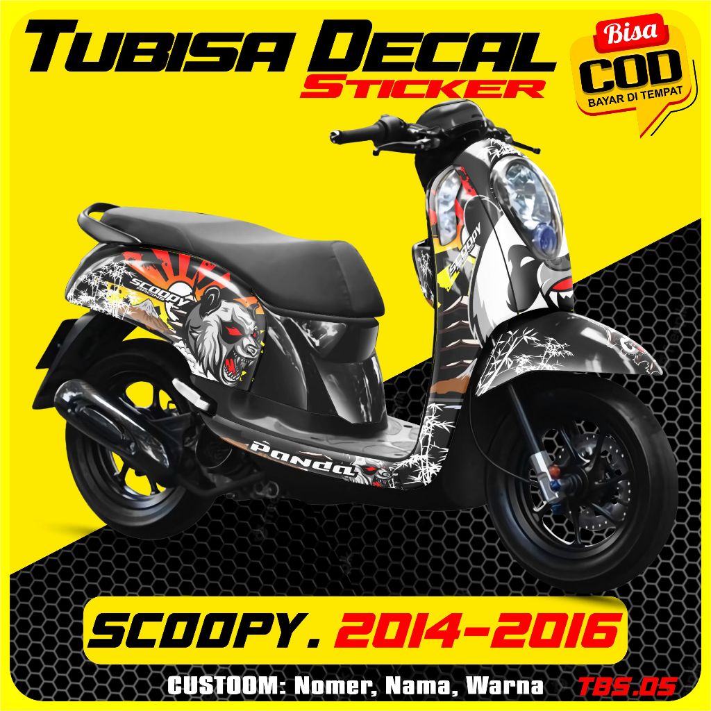 DECAL STICKER SCOOPY 2014-2016 TBS 005