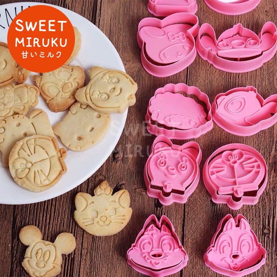 B63 COOKIE CUTTER CETAKAN KUE KUKIS KARAKTER KARTUN MICKEY MINNIE MOUSE HELLO KITTY DORAEMON POOH RA