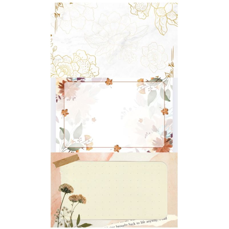 

Greeting Cards Blank Kartu Ucapan Kosong Flowers