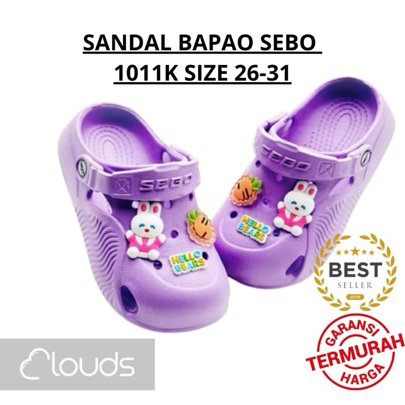 SEBO 1011K4 SIZE 26-31  NEW MODEL Sandal Anak Perempuan Sendal Baim EVA Sandal Anak Laki Laki Rubber