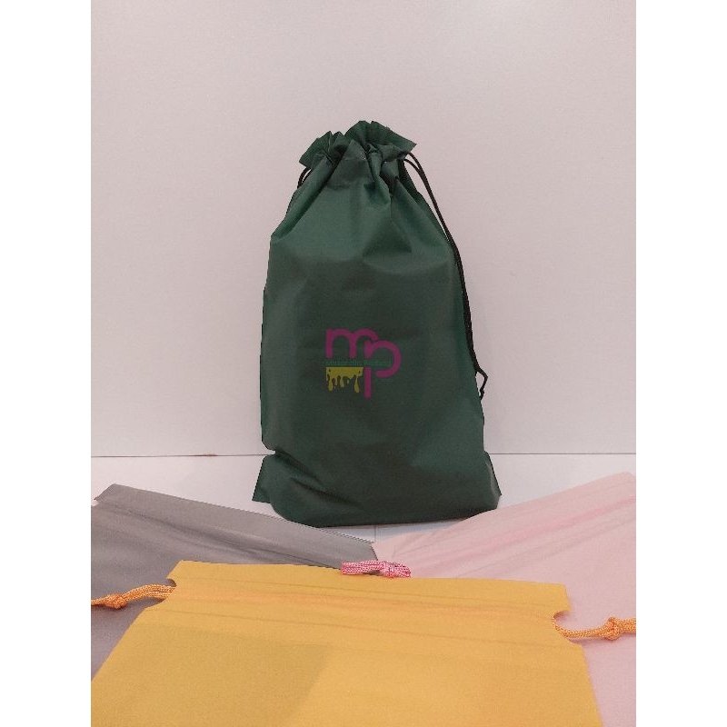 

Drawstring pouch bag tas serut packaging travel