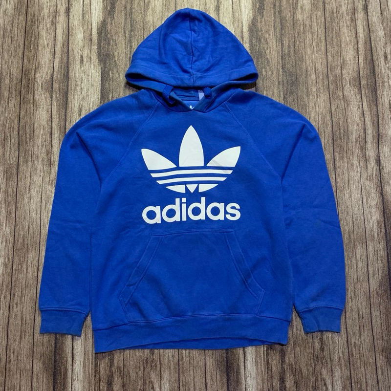 Hoodie Adidas trefoil blue original