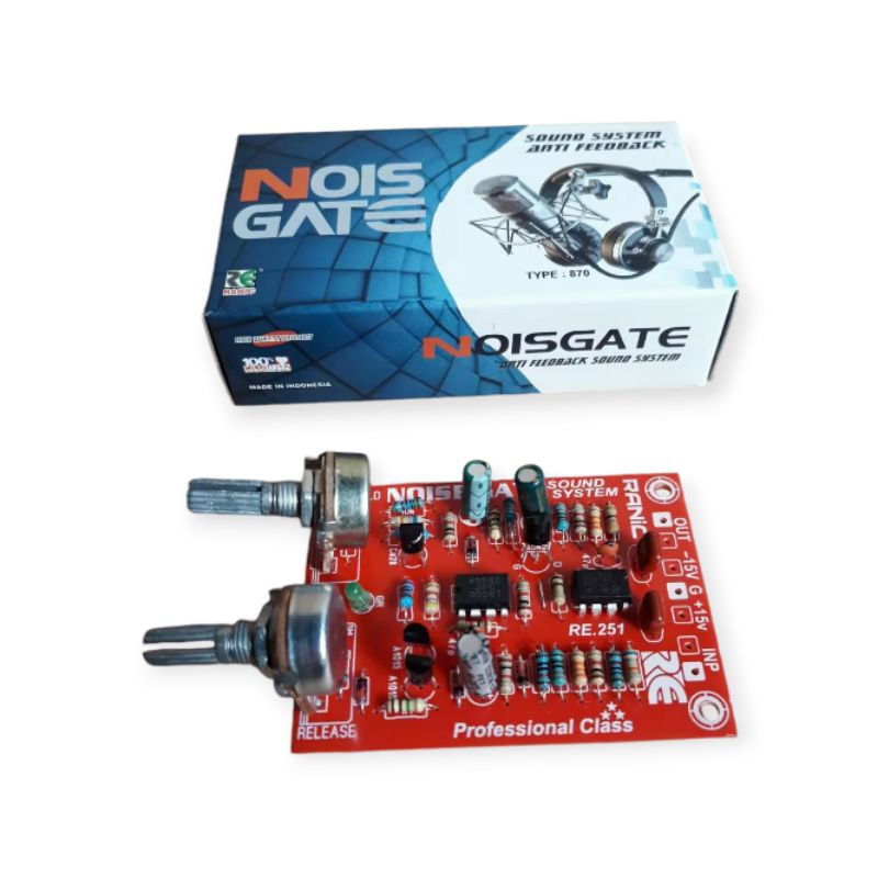 KIT NOISE GATE ANTI FEEDBACK MICROPHONE