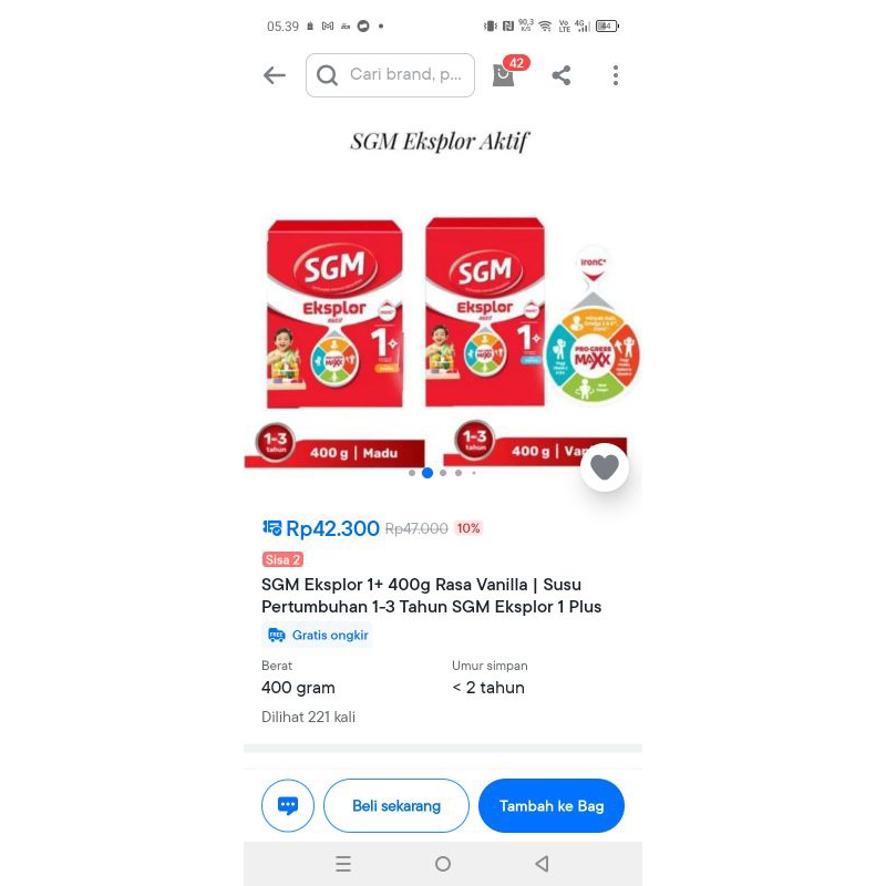 SGM 6-12 bulan 600gram