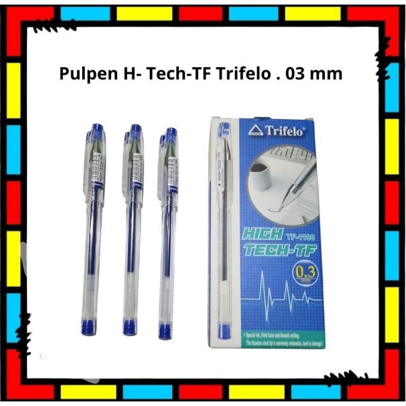 

Pulpen Hi Tech (Tf) /High tech Trifelo tinta Biru 0.3 mm