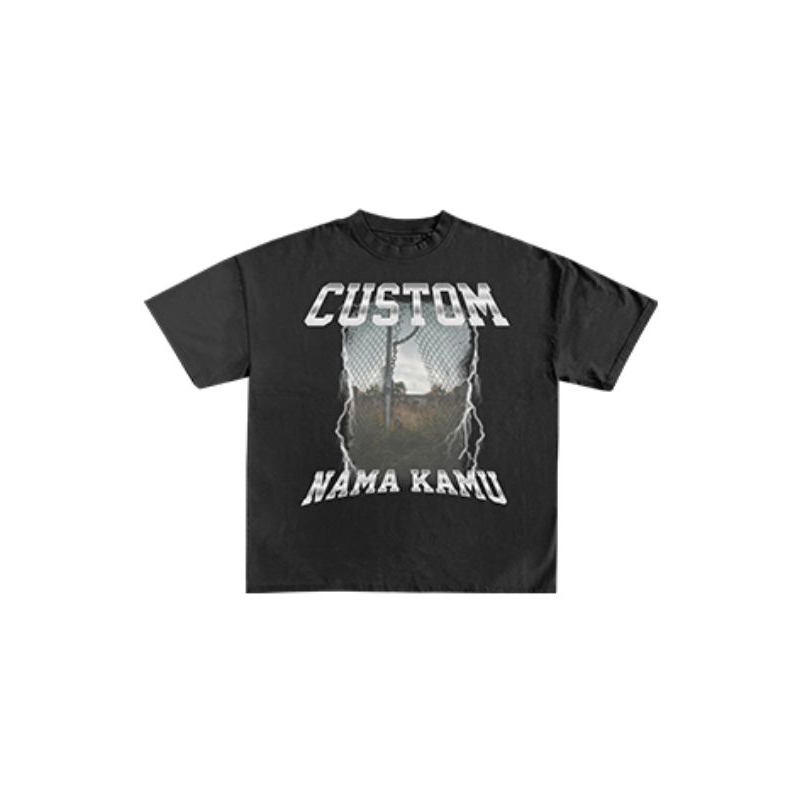 T-shirt Kaos Vintage Bootleg Custom Casual