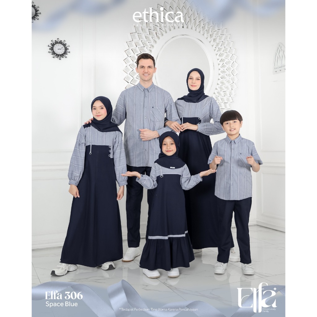 SARIMBIT ETHICA 2025//ELFA 306 SPACE BLUE//GAMIS DEWASA REMAJA//KOKO DEWASA REMAJA//KOKO ANAK//GAMIS