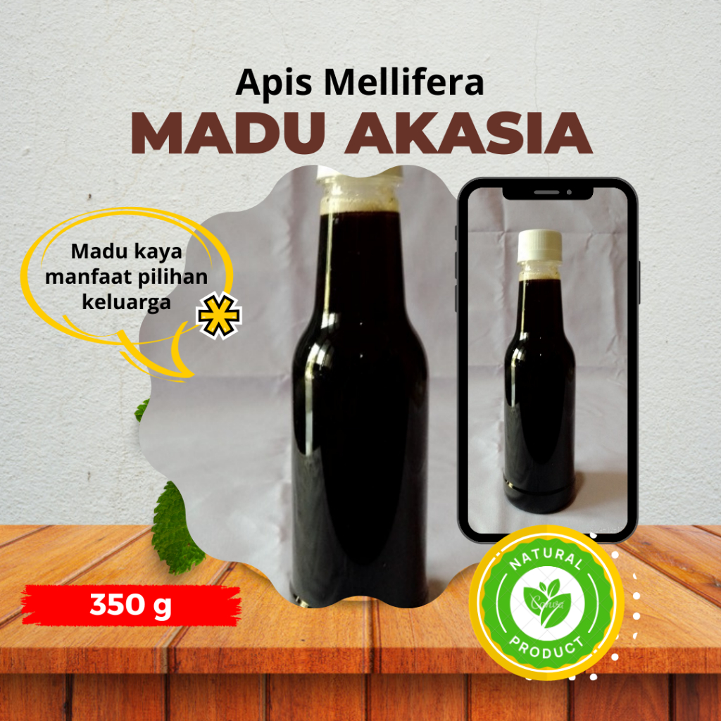 

Madu Hutan Akasia Carpa Murni Asli 100% Tanpa Campuran 350g