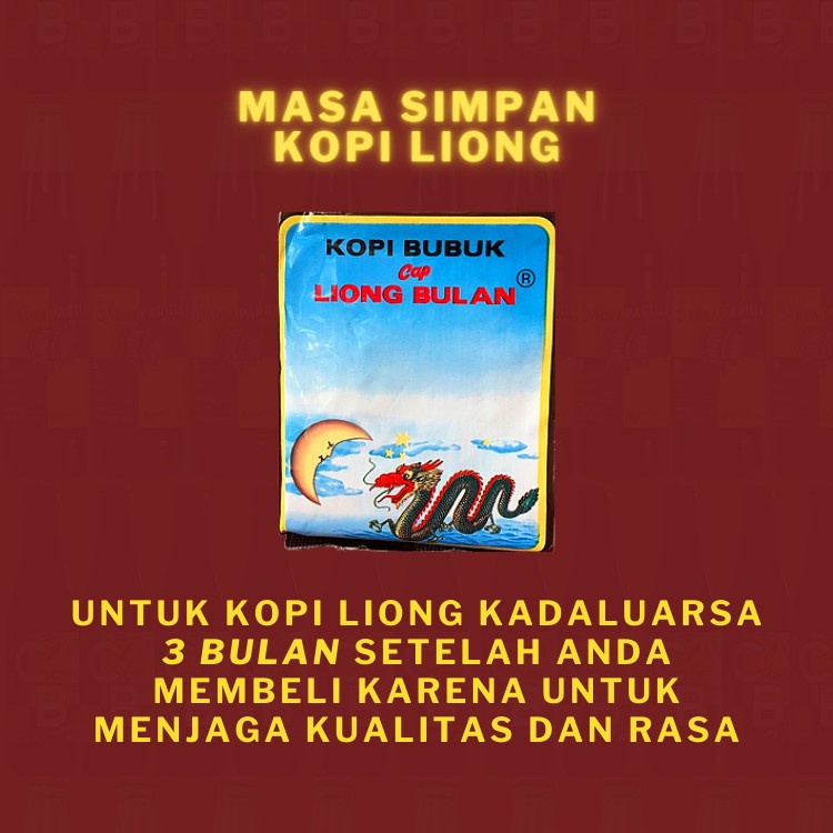 

KOPI CAP LIONG BULAN HITAM BUBUK 1 RENCENG 10 SACHET SUPPLIER GROSIR