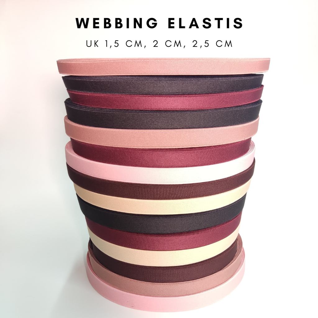 tali webbing elastis | tali bisban | webbing sandal | webbing tas | webbing | 1,5 cm, 2 cm, 2,5 cm