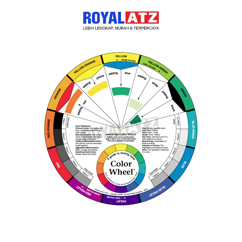 

Color Wheel / Cakra Warna Diameter 14 & 24 Cm Alat Mix Warna