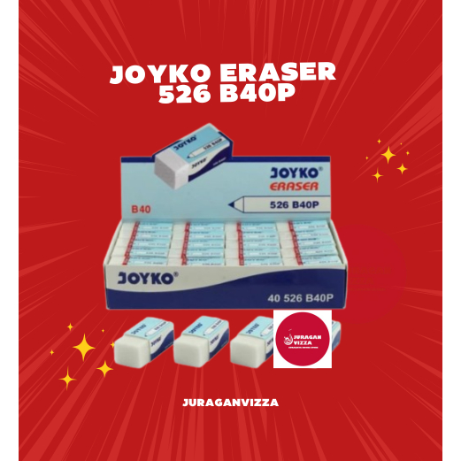 

Eraser Penghapus Joyko 526-B40P 1 Box 40 Pcs