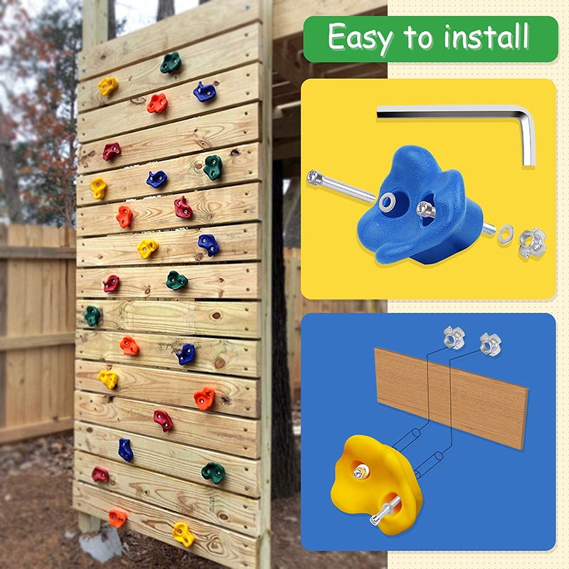 Isi10/Set Panjat Tebing Anak Poin Panjat Tebing Climbing Holds Anak Aneka Warna Wall Climbing Untuk