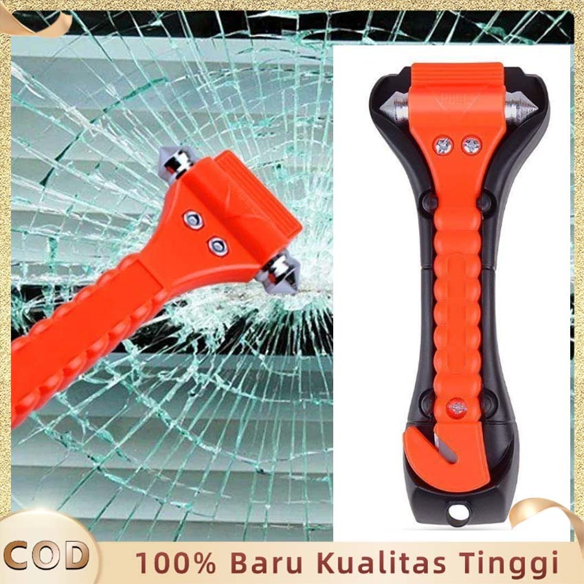 Alat Pemecah Kaca Mobil Palu Pemecah Kaca  2 In 1 Palu Pemecah Kaca Mobil Dengan  Breaker Safety Sea