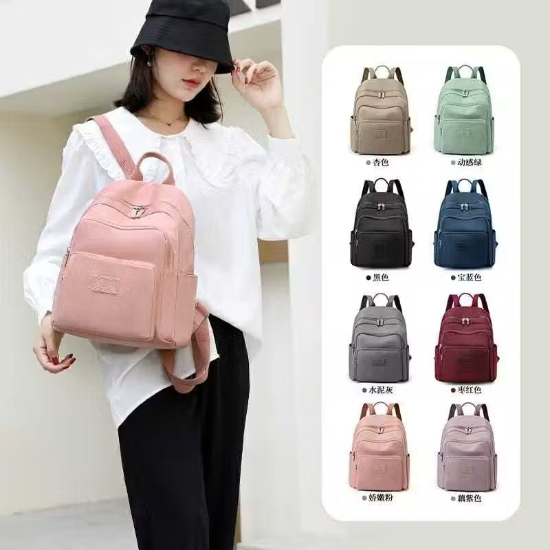 Tas original Tas ransel colorful fox 0490 ransel wanita original nilon waterproof tas ransel wanita 