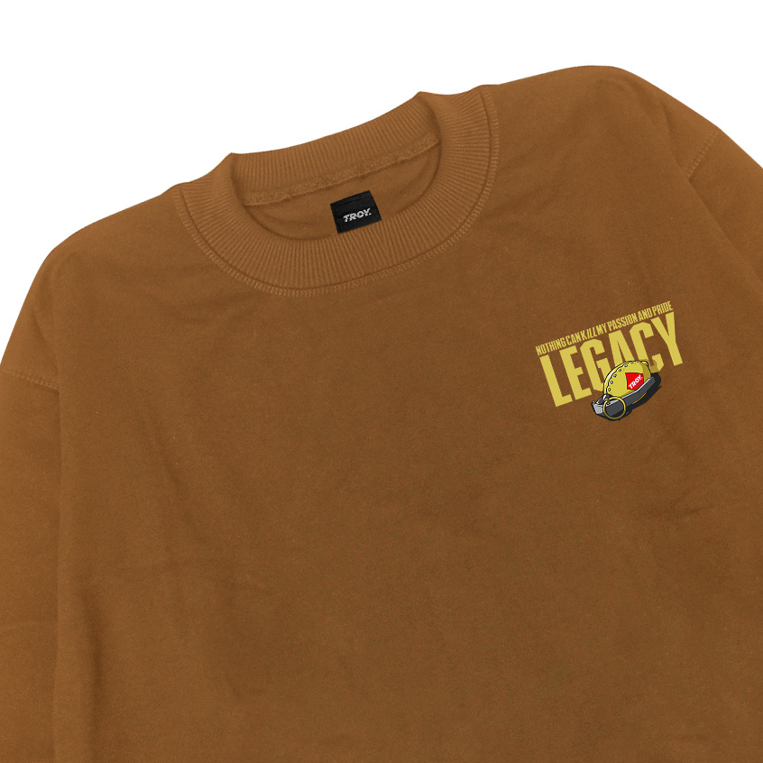 Troy Company Sweater Crewneck Old Mustard Legacy - Sweater Crewneck Pria Mustard SW 2873