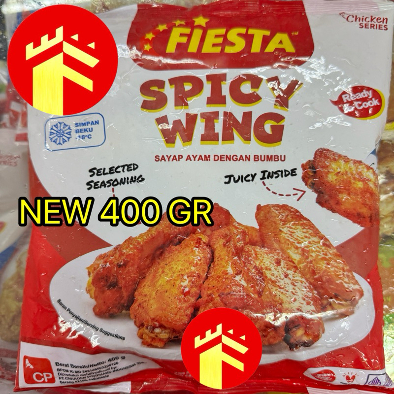 

FIESTA SPICY WING 500 GR SAYAP AYAM BERBUMBU PEDAS FIESTA CHICKEN WING