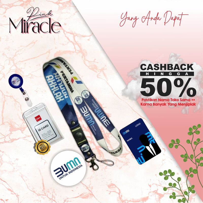 

Tali Lanyard PERTAMINA AKHLAK / Tali Idcard PERTAMINA AKHLAK [Ready stock] termurah