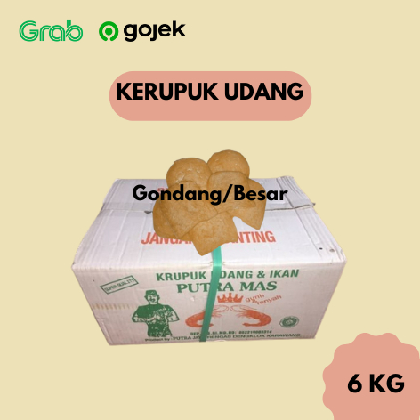 

Kerupuk Udang & Ikan Putra Mas Godang 6kg (1 Dus)