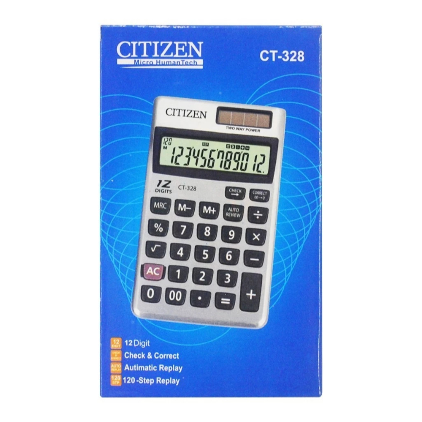 

kalkulator saku kecil citizen ct-328 (12 digit)