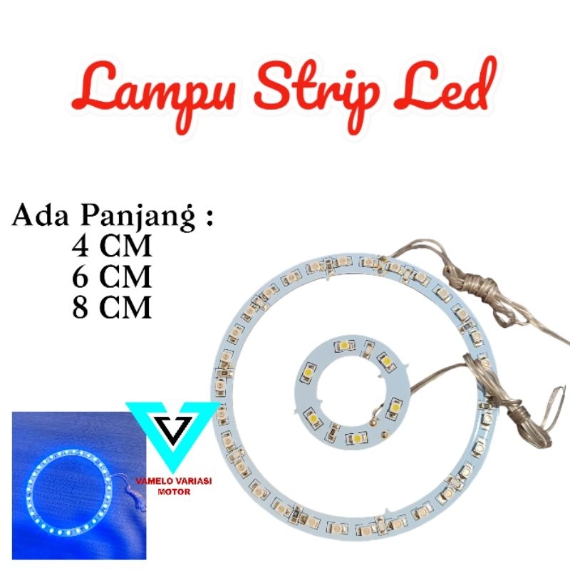 LAMPU STRIP LED MODEL BULAT VARIASI SEPEDA MOTOR
