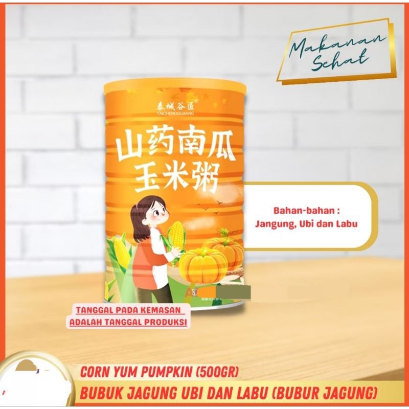 

Oufen kaleng bubuk jagung ubi Labu 500gr