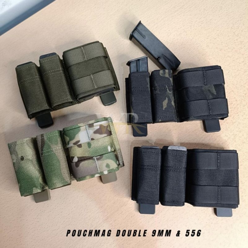 MAGPOUCH DOUBLE 9MM & 5,56