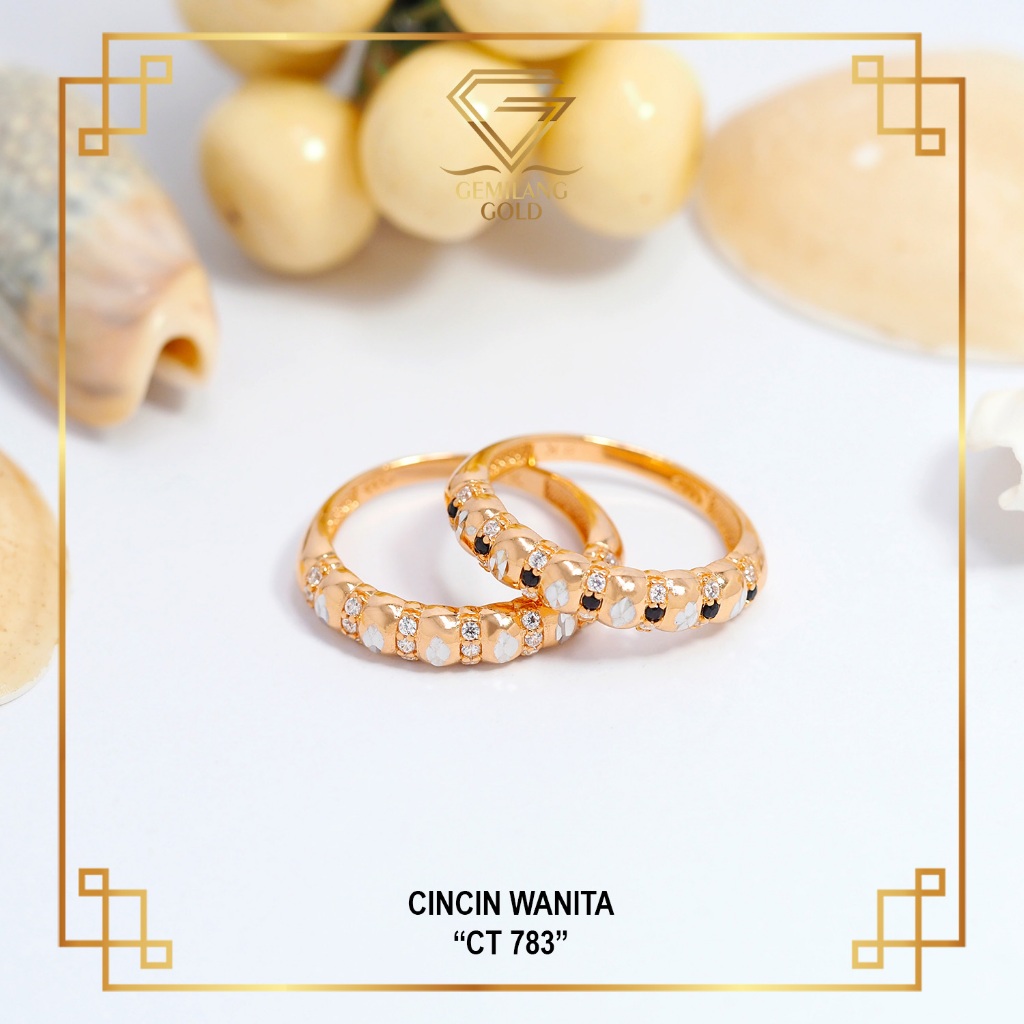 CINCIN EMAS WANITA DEWASA EMAS ASLI KADAR 8K (375) CT 783