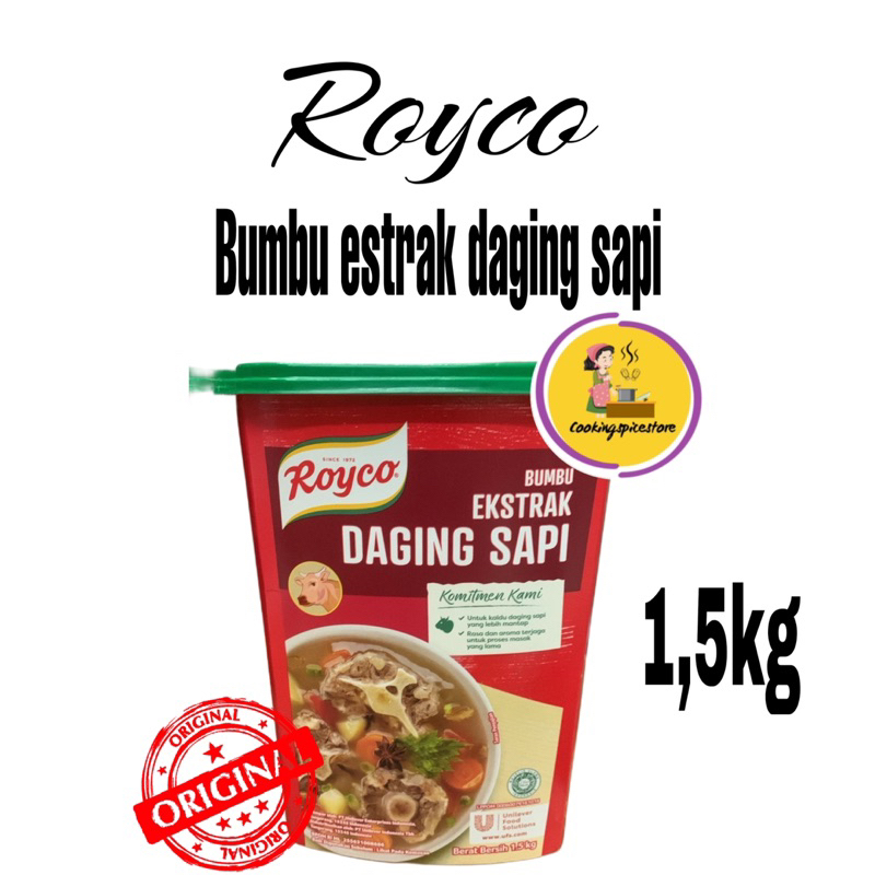 

Royco bumbu ekstrak daging sapi 1.5kg - kaldu sapi