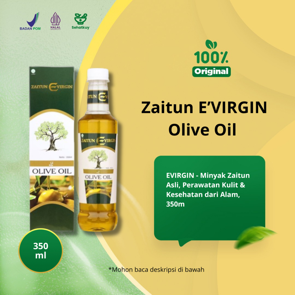 

Minyak Zaitun E Virgin Extra Virgin Olive Oil - Membantu Menurunkan Kolesterol - 350ml