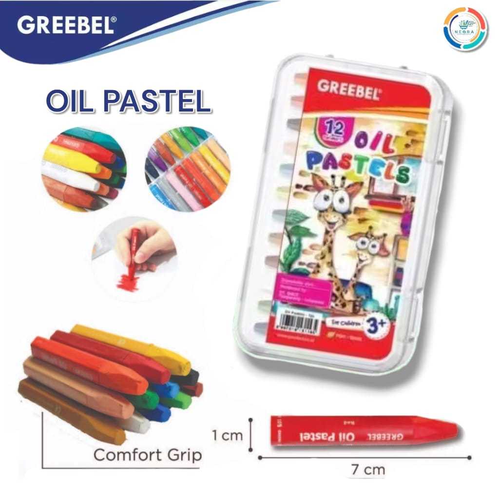 

Greebel Oil Pastel PP 12C | Crayon 12 Warna