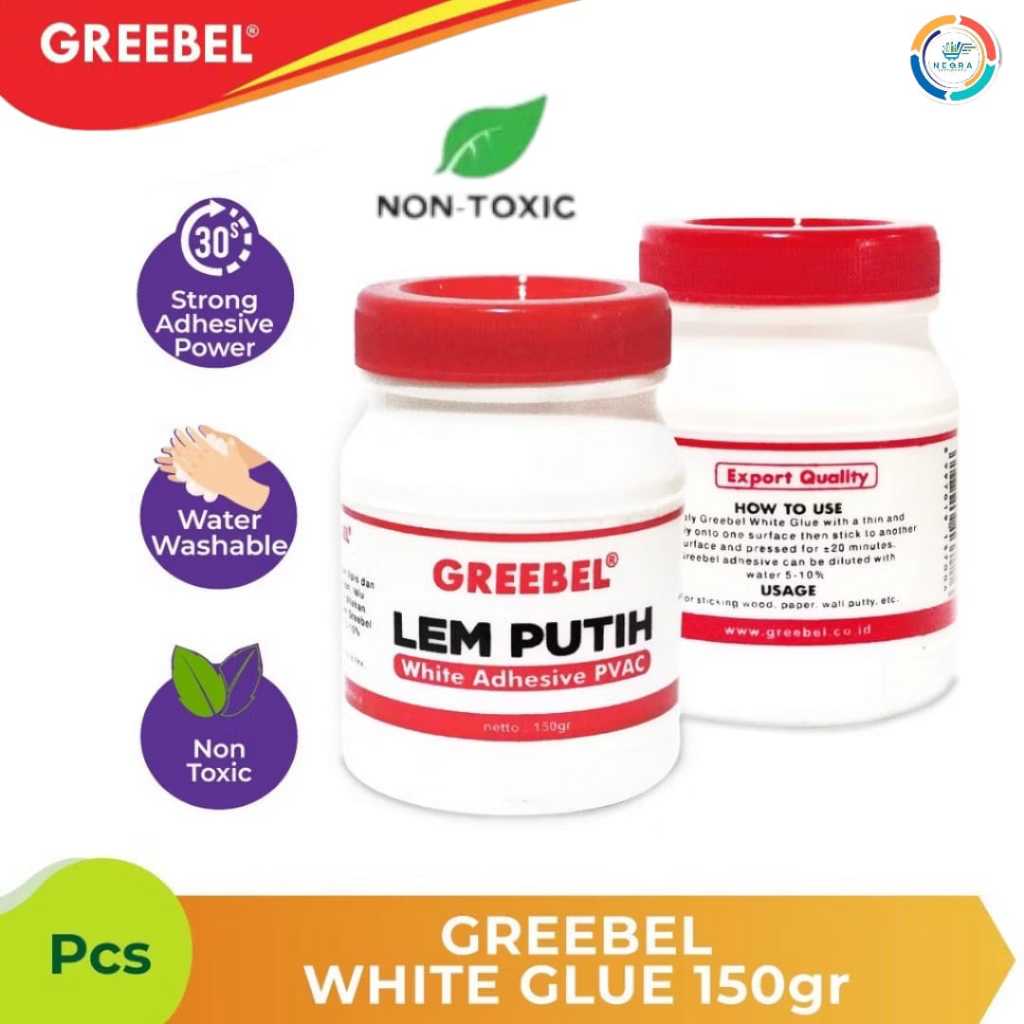 

Greebel White Adhesive PVAC | Lem Putih 150 Gr