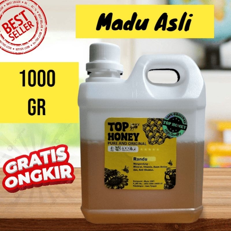 

Top Honey - Madu Asli Madu Nektar Bunga Randu Murni 1 kg