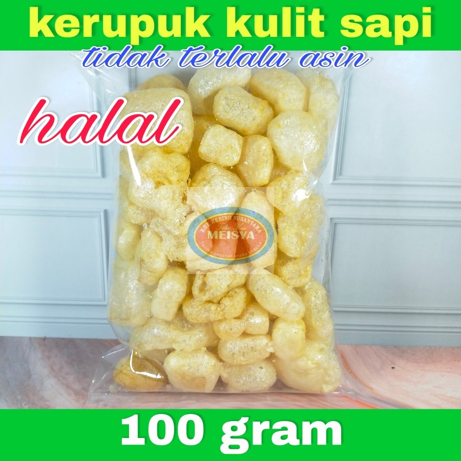 

Kerupuk Kulit Asli Sapi Dorokdok Terlaris - 100gram