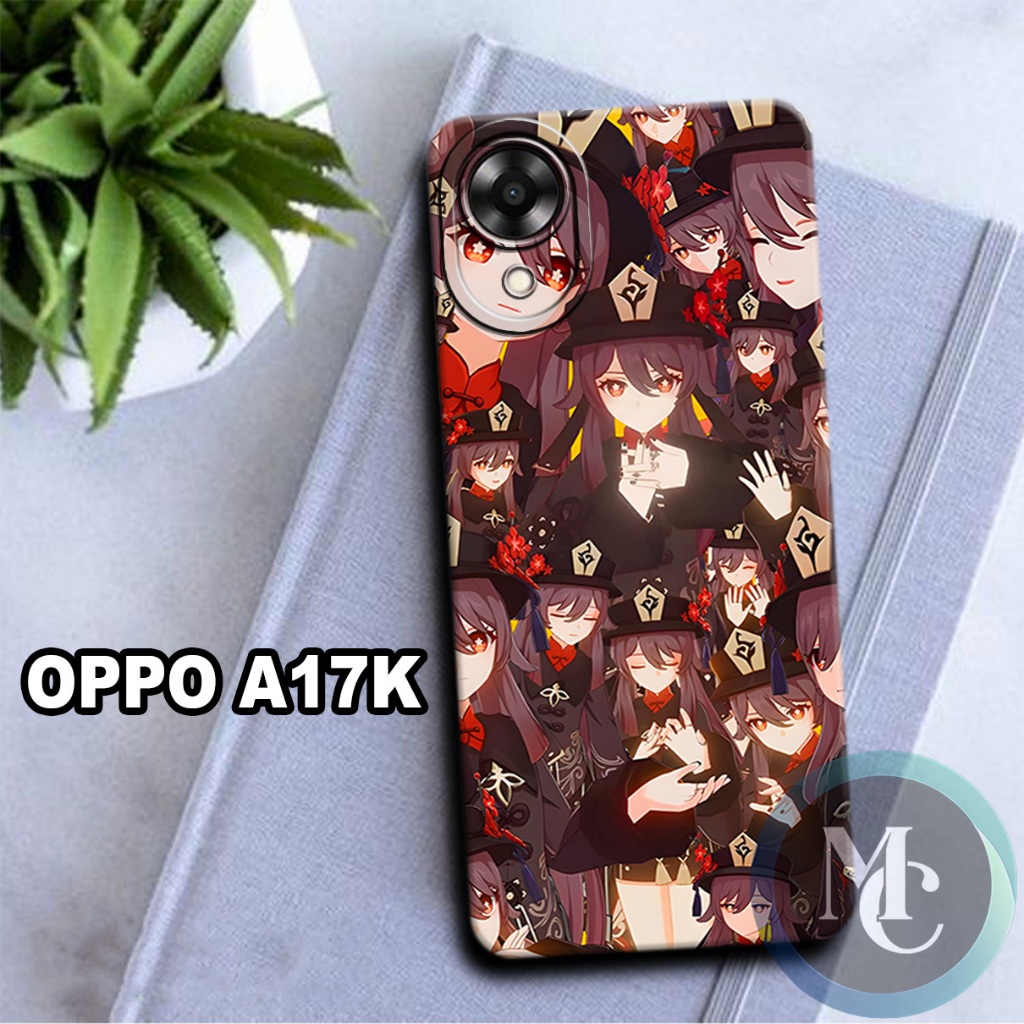 CC15/ Softcase karet lentur untuk oppo a17k/Motif karakter genshin impact/case oppo a17k/kesing oppo