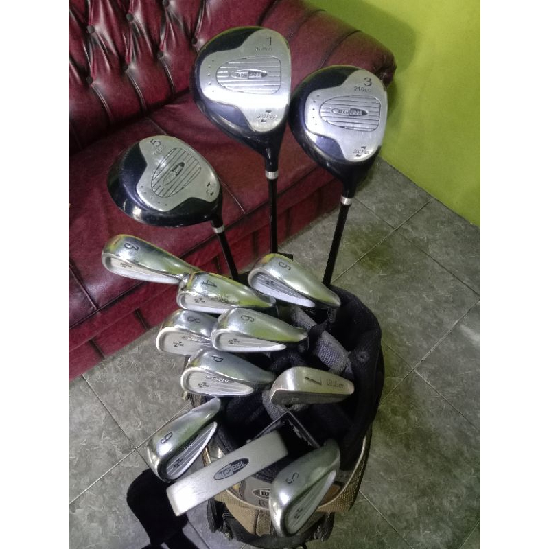 full set stik golf merk Wilson brikut tas merk Wilson