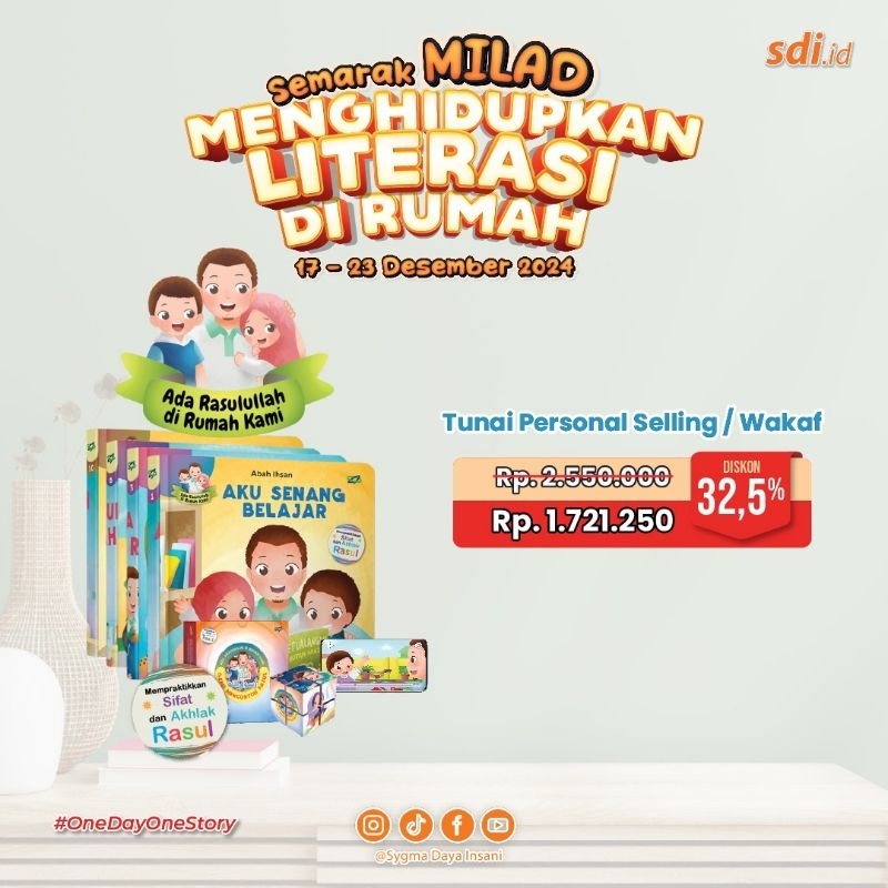 Buku Anak Premium Ada Rasulullah di Rumah Kami (ARRK) Sygma Daya Insani