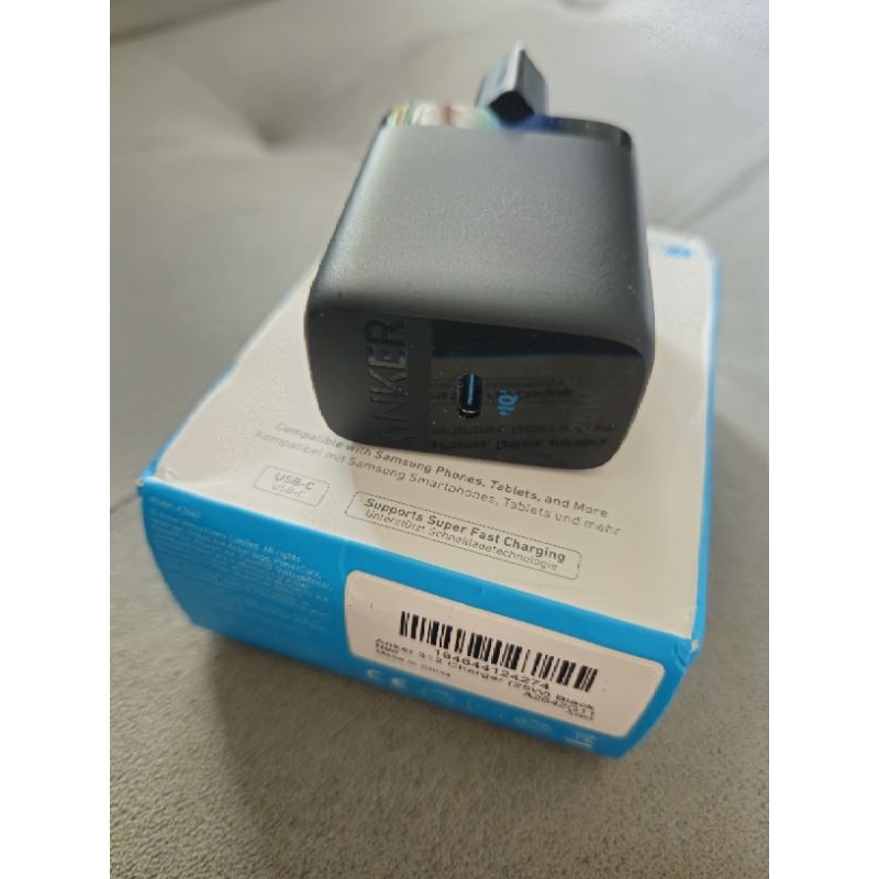 Charger / Adaptor Anker 312 25 Watt - Hitam Second
