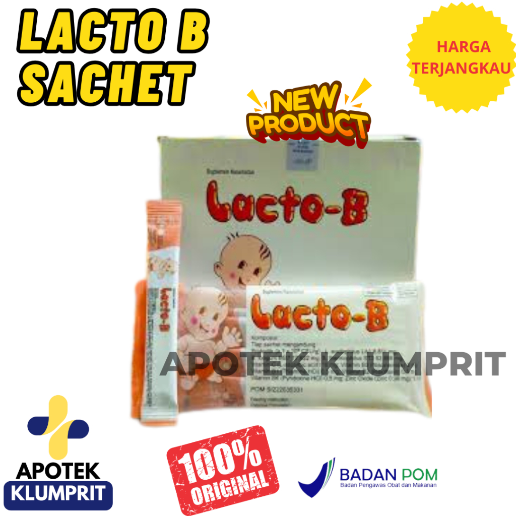LACTO B SACHET/LACTO B/PROBIOTIK UNTUK DIARE ANAK DAN BAYI /OBAT DIARE