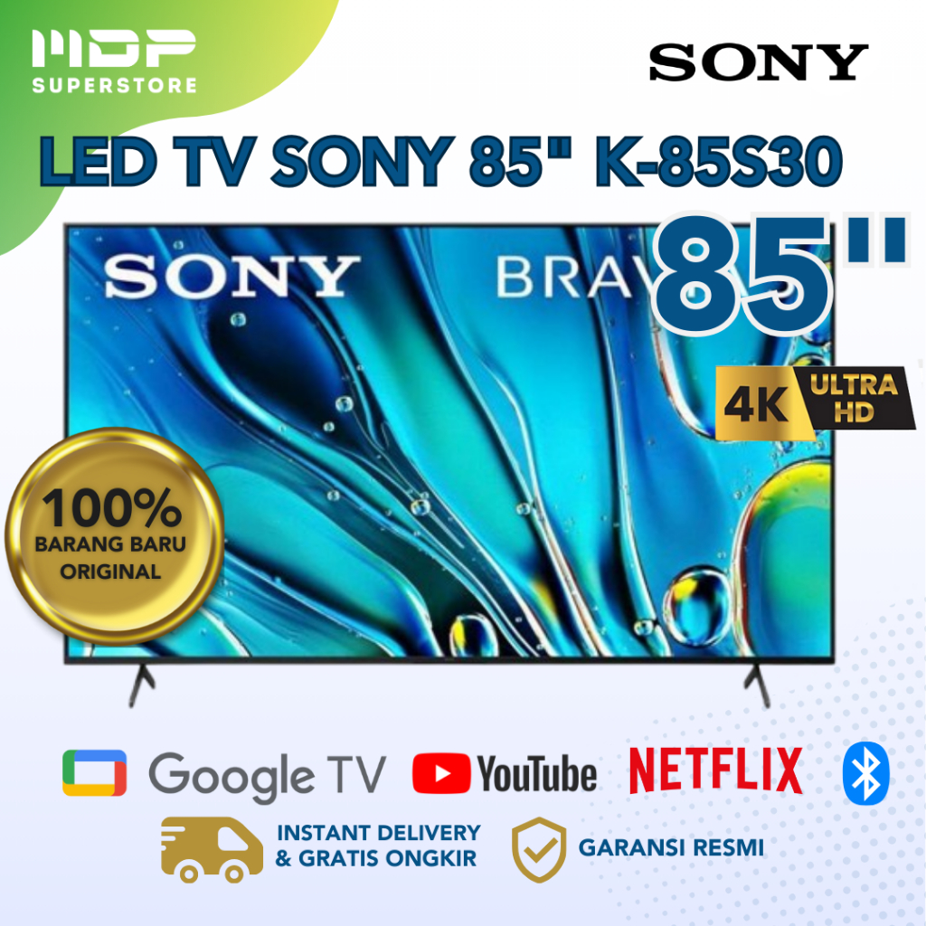 LED TV SONY 85" K-85S30 ( GOOGLE TV/UHD/4K)