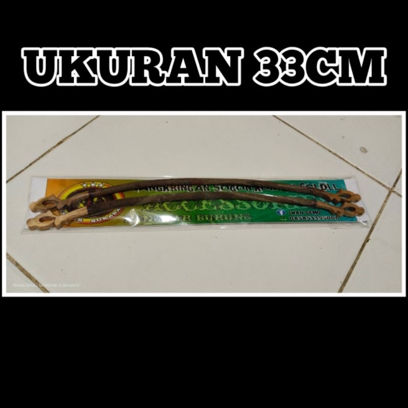 tangkringan melengkung sogon konin sangkar love bird model ukuran 33cm