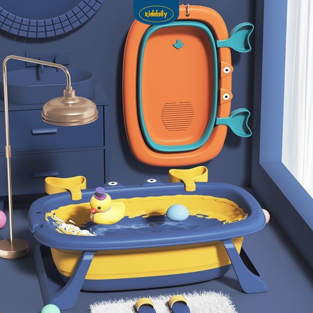 Bak Mandi Bayi Lipat/ Foldable Baby Bathtub/ Tempat Mandi Bayi Newborn