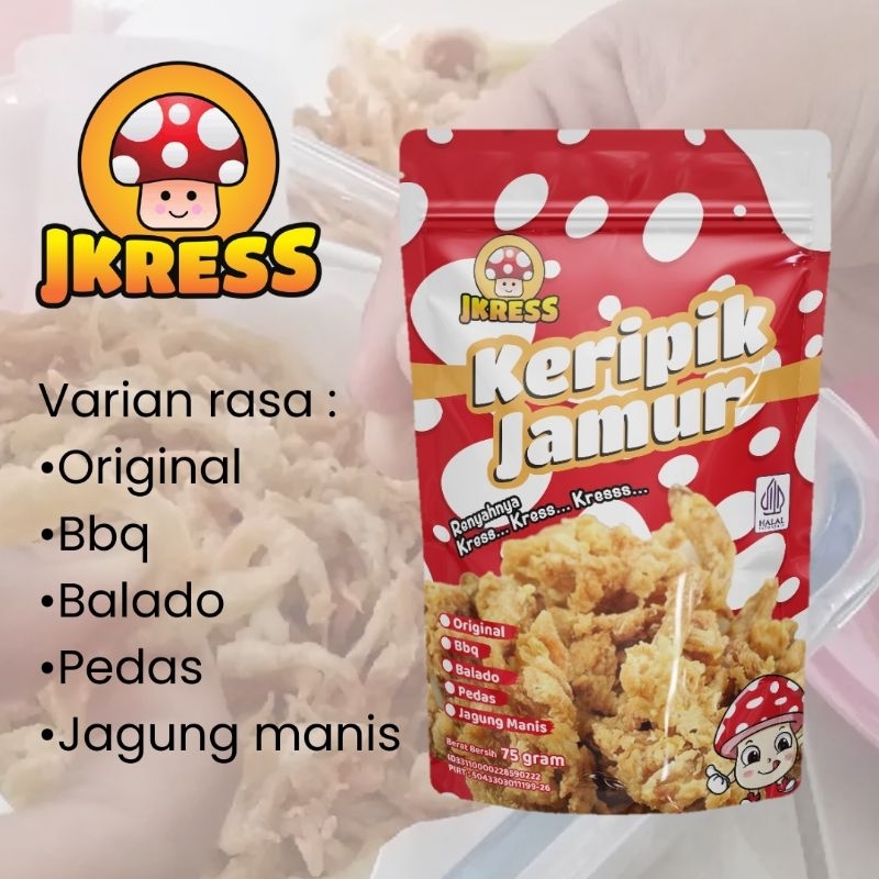 

Keripik Jamur krispi renyah dan gurih (Jkress)