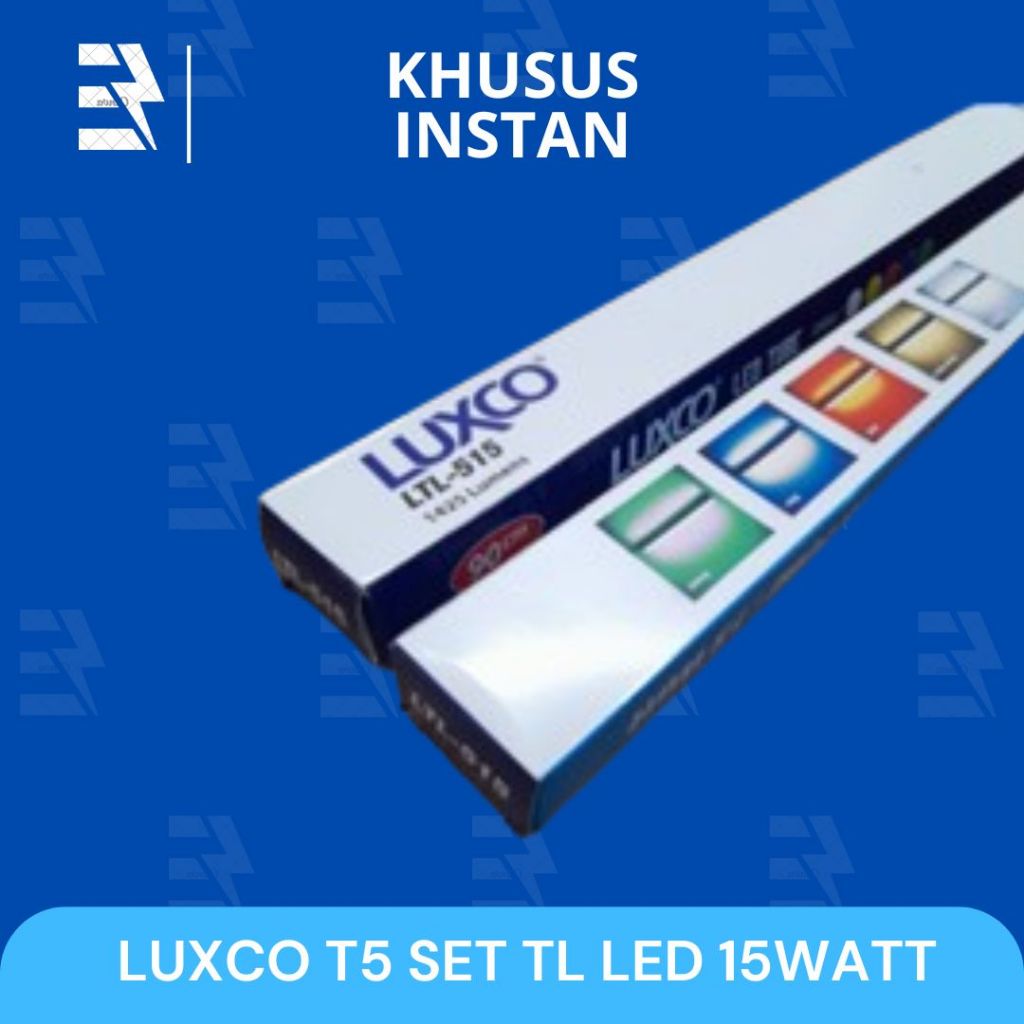 (KHUSUS INSTANT) LAMPU NEON LED / T5 LED LUXCO 15 WATT PANJANG 90CM