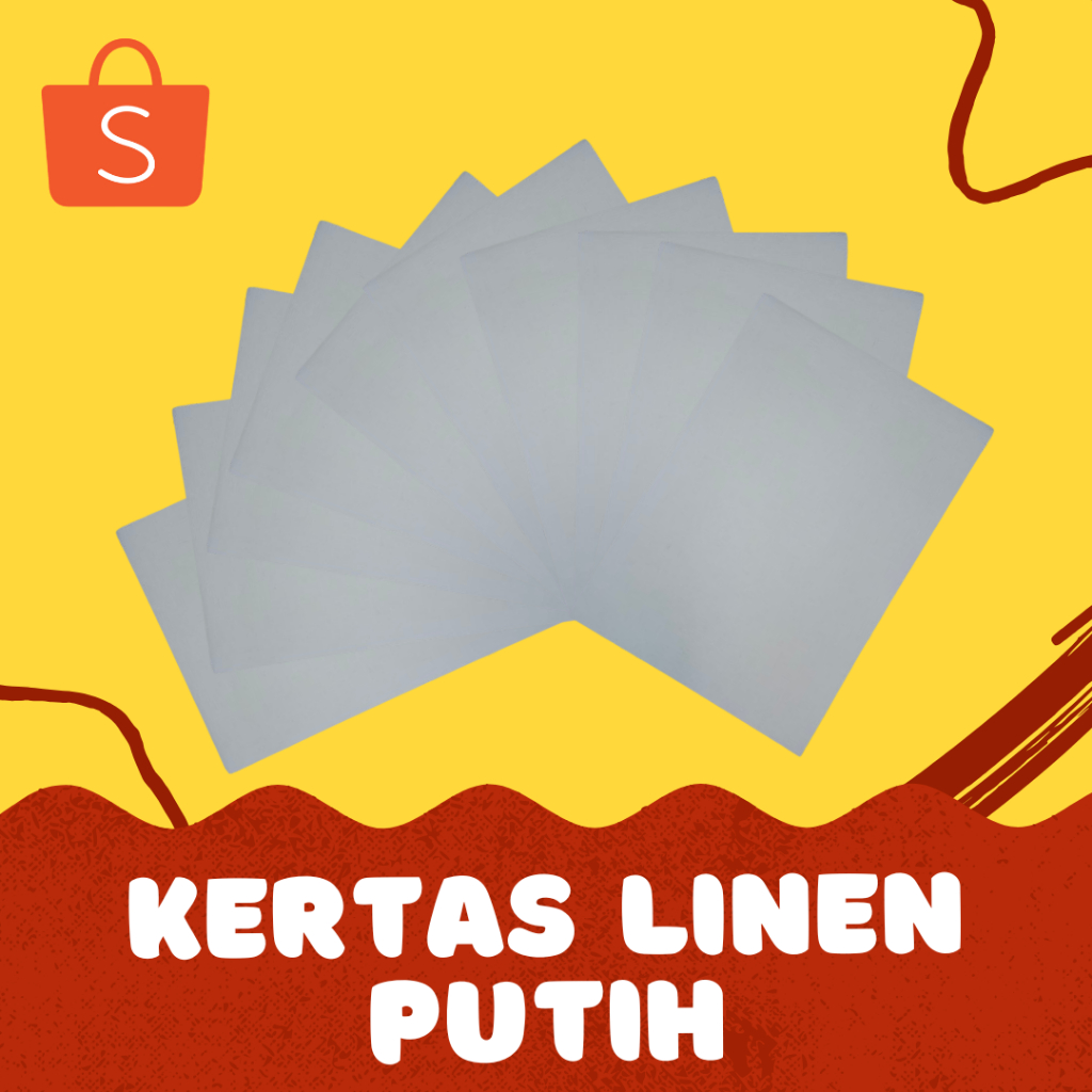 

Kertas Linen Putih Ukuran F4 (Folio) & A4 210 GSM/Gr