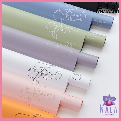 

Kertas Buket Flower Wrapping Paper Florist Cellophane Bouquet Waterproof Valantine Lembaran KB6109