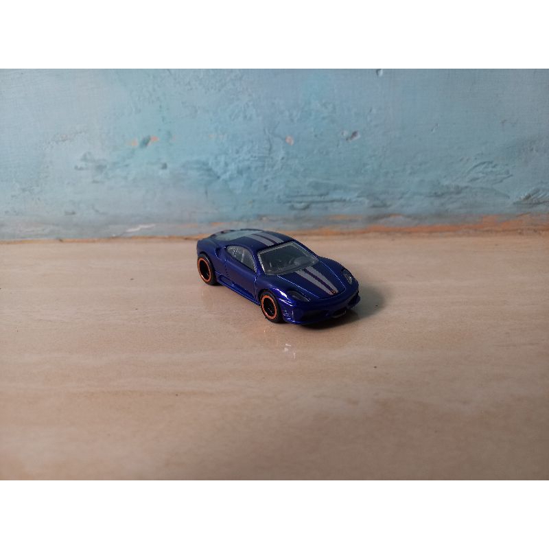 Hot Wheels Ferrari 430 Scuderia Blue Biru Swap Ban Karet