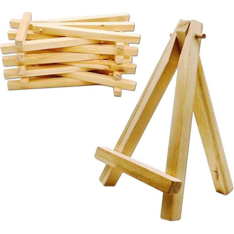 

wooden easel mini /stand lukis ukuran 20×15 cm harga grosir